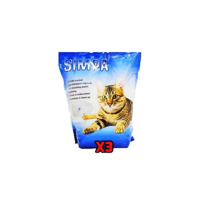 Simpa Crystal Sand For Cats – 3.8 Liters - 3pcs