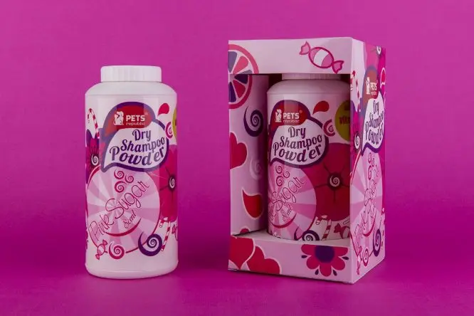 Pets Republic Dry Shampoo Powder 500 g Pink Sugar