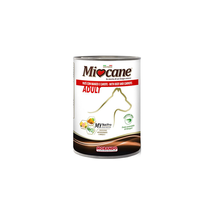 Miocane Adult Paté With Beef And Carrots 400g