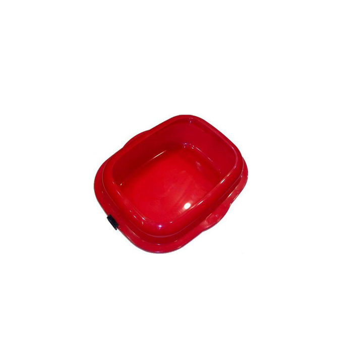 Cat Litter Box Plastic - Red