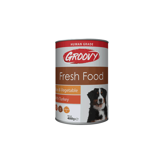 Groovy Rice & vegetable with Turkey 400g - Fresh Wet Dog Food
