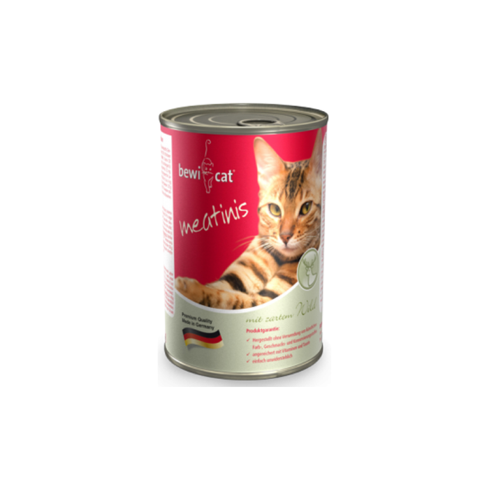Bewi Cat Meatinis Venison 400g - Complete Wet Food For Cats