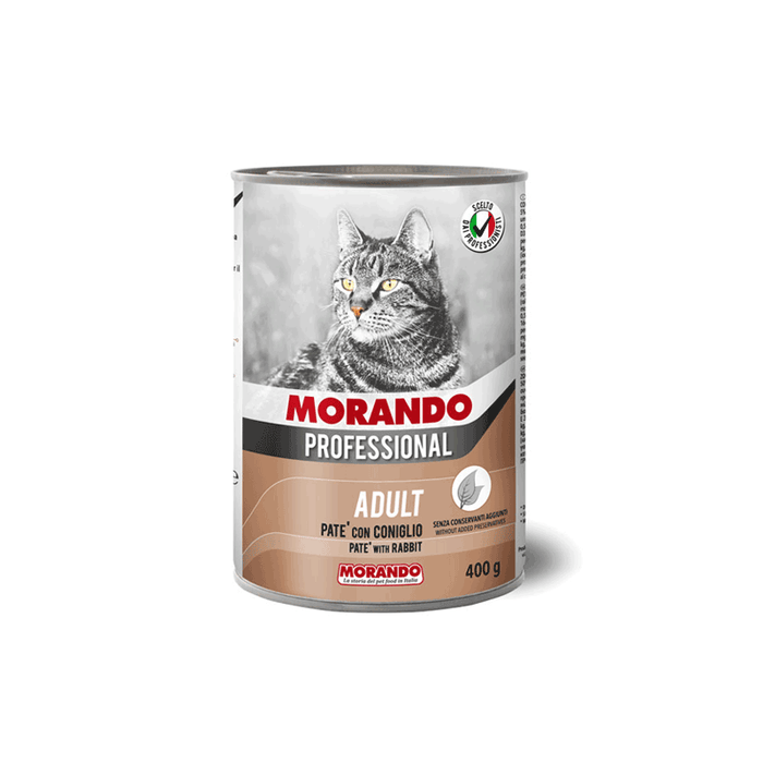 Morando pate with Rabbit 400g - Adult Cats Wet Food