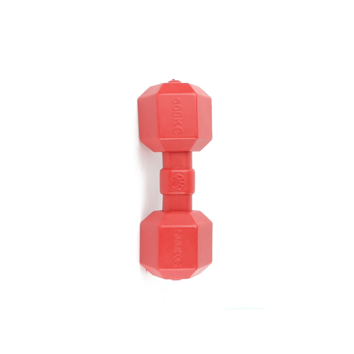Dougez chewing toy dumbbell 20cm red