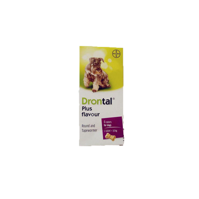 Drontal Plus Flavor Round & Tapewomer 6 Tablets