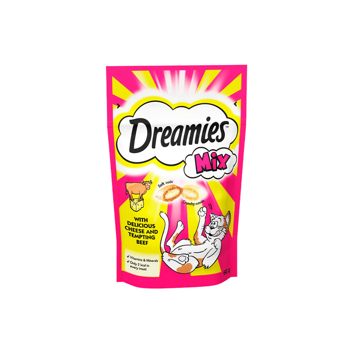 Dreamies Cat Treats MIX ( Beef and cheese ) 60G