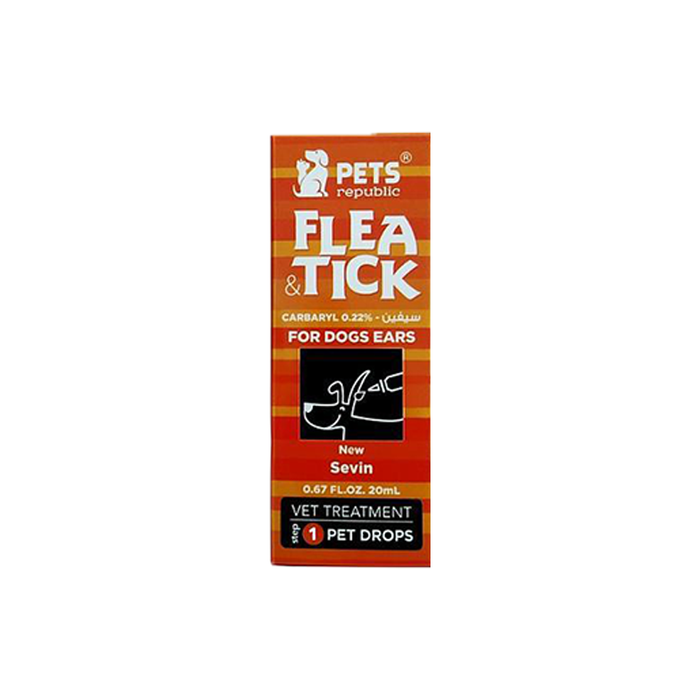 Pets Republic Flea & Tick Ear Drops for Dogs 20 ml