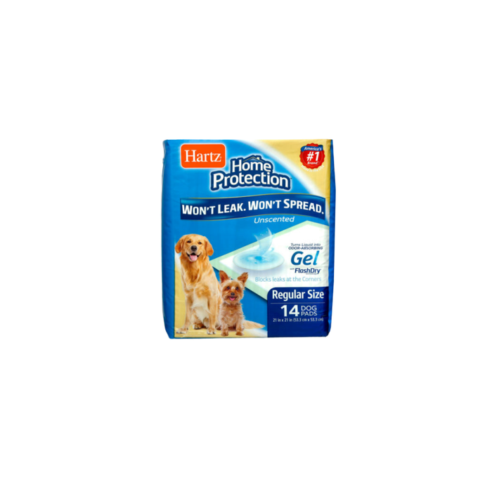 Hartz Home Protection Odor Eliminating Dog Pads 14 Count – Unscented