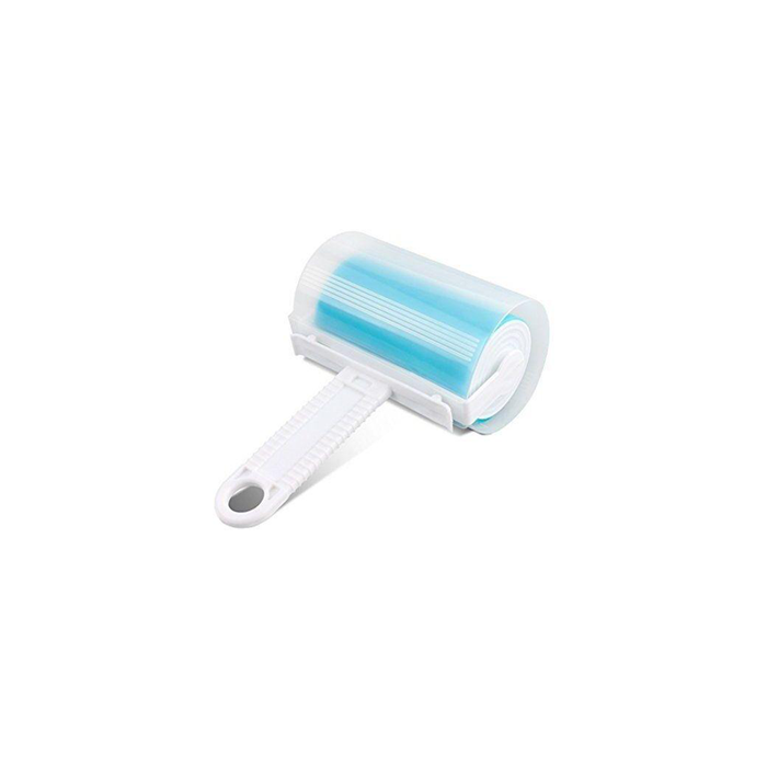 Washable Pets Hair Pick-Up Removal Adhesive Roller - White