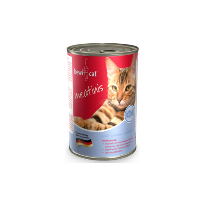 Bewi Cat Meatinis Salmon 400g - Complete Wet Food For Cats