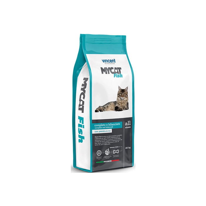 Vincent Mycat Dry Food for Cats with Fish (1kg/20kg)
