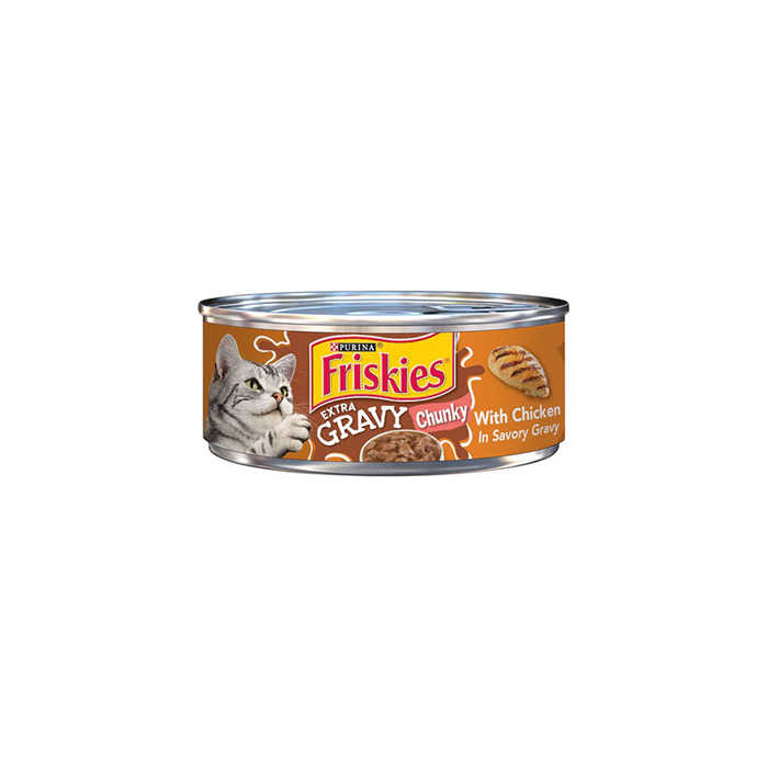 Friskies Extra Gravy Chunky with Chicken In Savory 156g