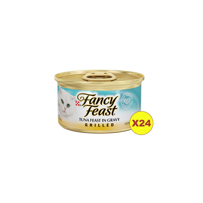 Purina Fancy Feast Grilled Tuna Wet Cat Food 85g (24 Cans)