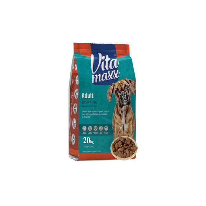 Vita Maxx Dry Food with Chicken & Duck For Adult Dogs - 20Kg