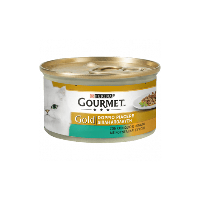 Gourmet gold double pleasure with rabbit and liver