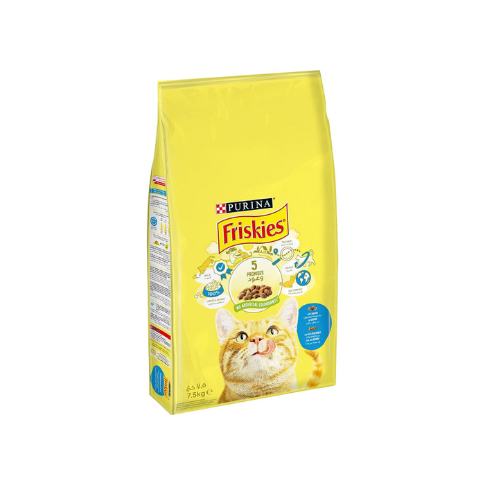 Friskies With Salmon and Vegetables - Complete Dry Cat Food 7.5Kg