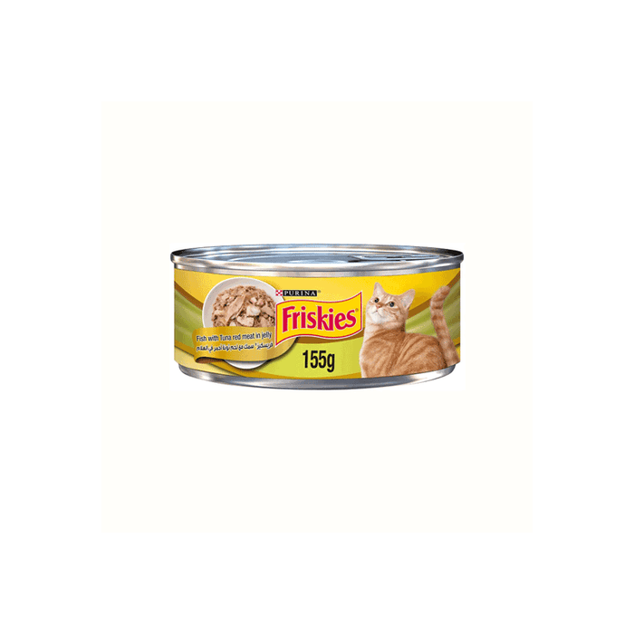 Purina Friskies Wet Cat Food Fish With Tuna Red Meat In Jelly 155g