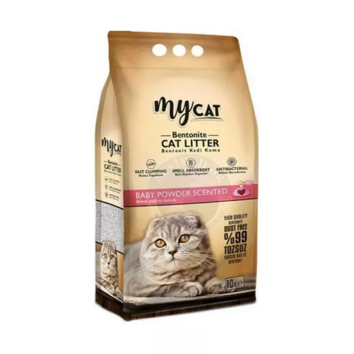 My Cat Clumping Cat litter - Baby Powder 10L