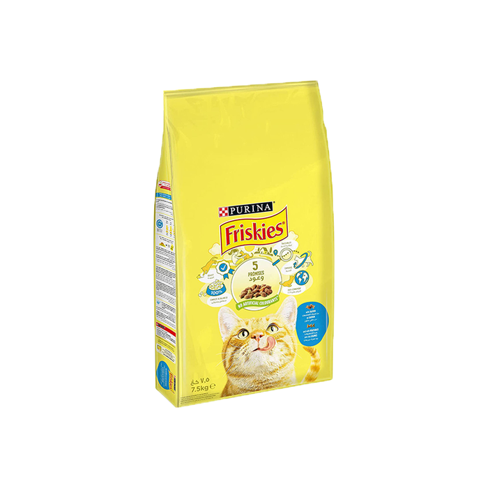 Friskies With Salmon and Vegetables - Complete Dry Cat Food 7.5Kg