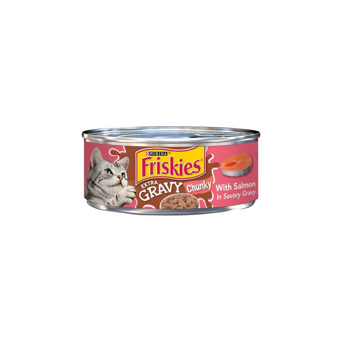 Friskies Wet Cat Food with Salmon in Gravy 156g