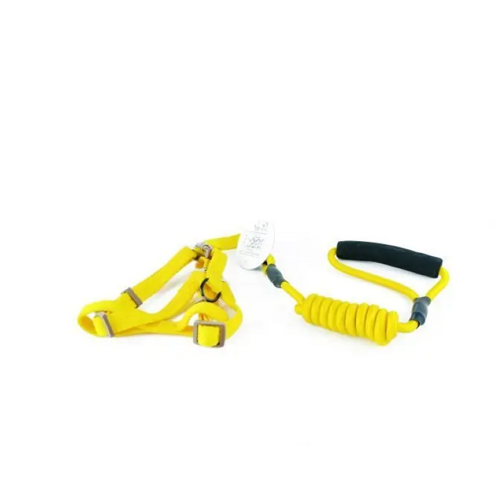leash + harness shimy medium plain colors Small (120 cm × 0.7 cm × 30-45 cm)