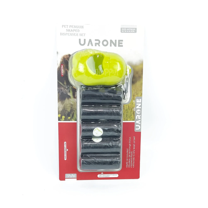 Uarone Penguin-Shaped Dog Waste Bag Dispenser Kit