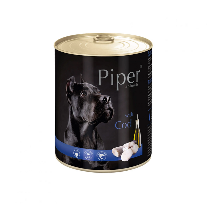 Piper with cod 800 g - Wet Dog Food