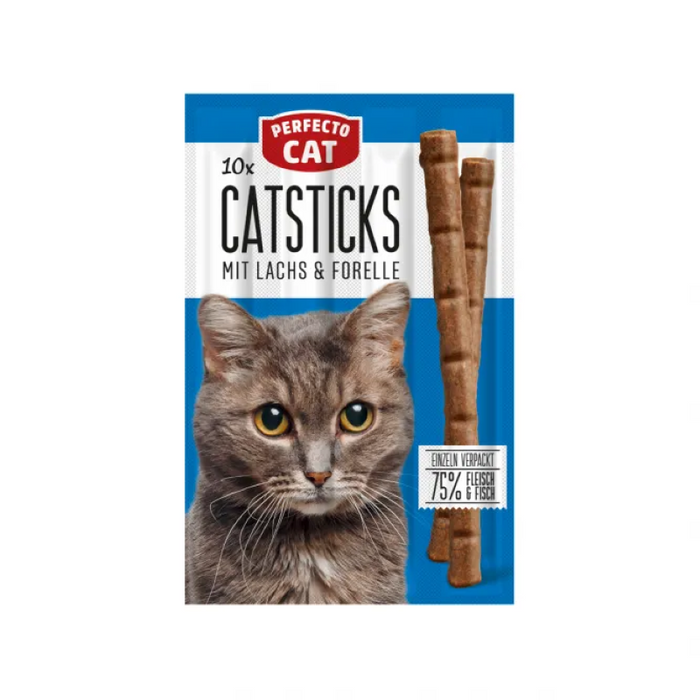 Perfecto Cat 10 sticks Katzensticks Lachs & Forelle 50g