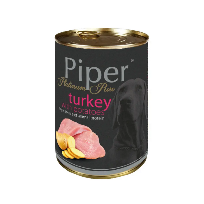 Piper platinum pure turkey with potatoes 400 g - Wet Dog Food