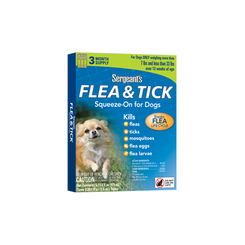 Sergeant's Flea Tick For Dogs 15 Kg Under