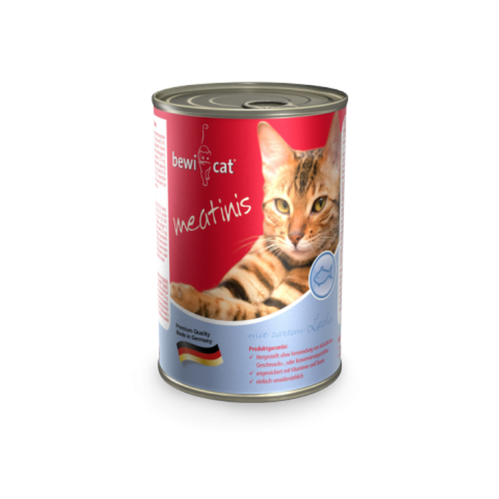 Bewi Cat Meatinis Salmon 400g - Complete Wet Food For Cats