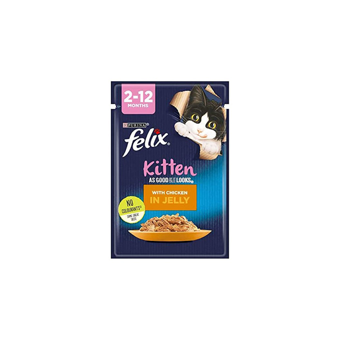 Purina Felix Junior with Chicken in Jelly 85g - Wet Food For Kitten