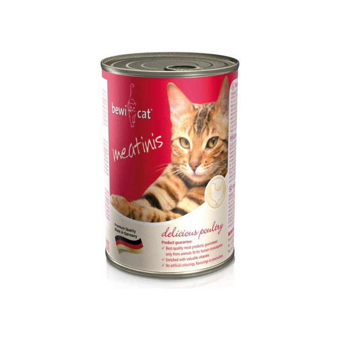 Bewi Cat Meatinis Poultry 400g - Complete Wet Food For Cats