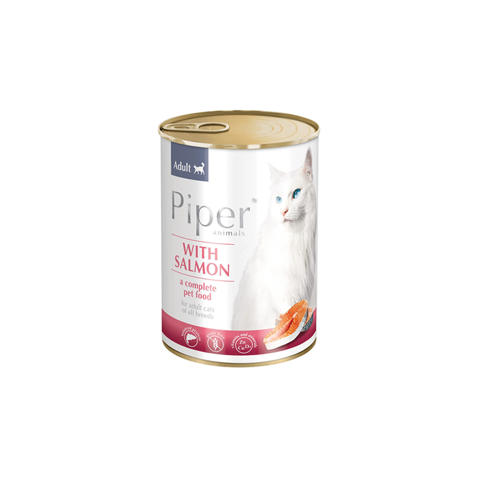 Piper cat with salmon 400  - Wet Cat Food