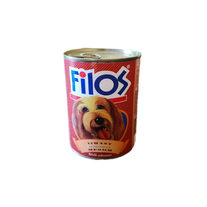 Filos Chunks with Meat - wet dog food 405g