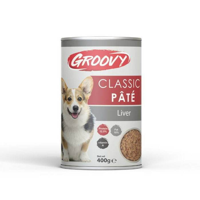 Groovy Classic dog pate with liver 400g - Fresh Wet Dog Food