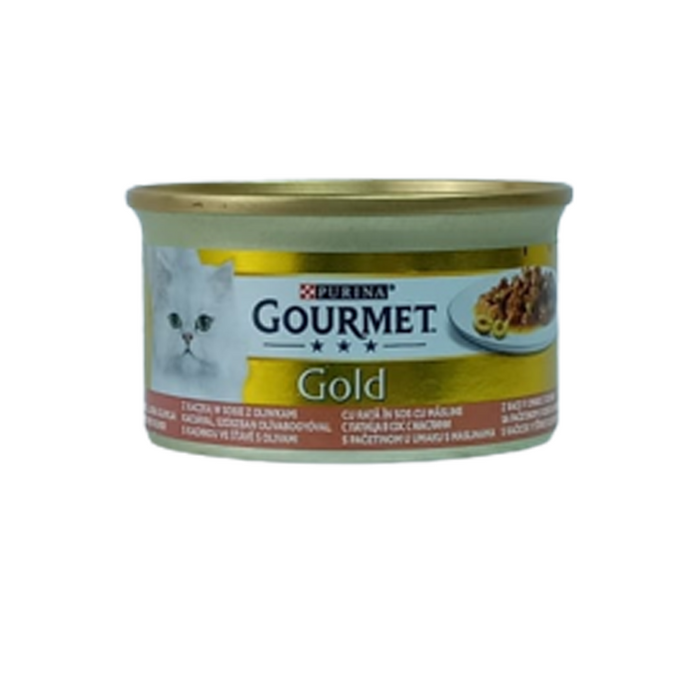 Purina Gourmet Gold with Duck In Sauce with Olives 85 g