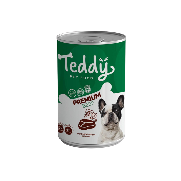 Teddy Premium Wet Dog Food with Beef 400g