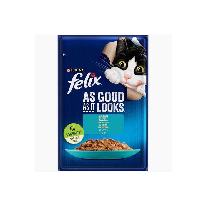 Purina Felix with Tuna in Jelly Wet Food For Adult Cat 85g