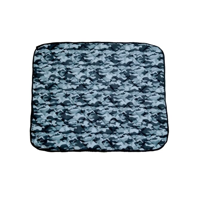 Pet Mat bed nest Water Resistant 2 sizes army grey