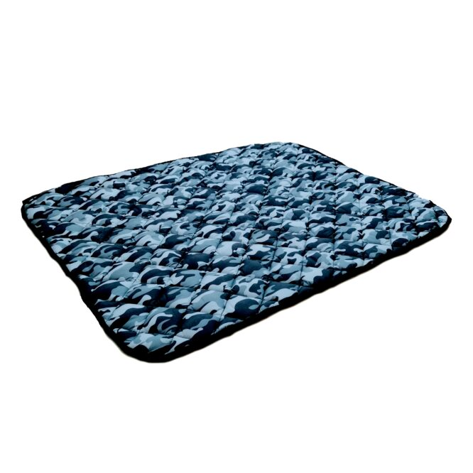 Pet Mat bed nest Water Resistant 2 sizes army grey