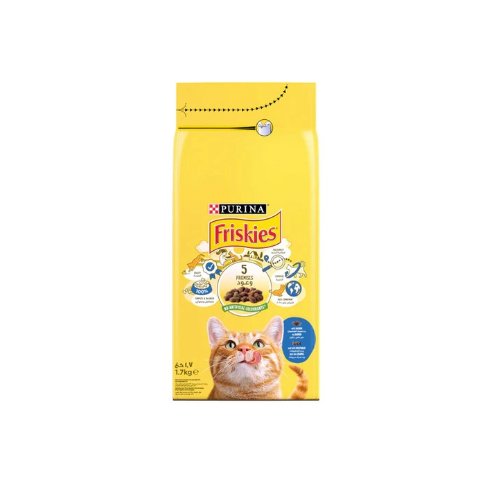 Purina Friskies with Salmon and Vegetables cat Dry food 1.7Kg