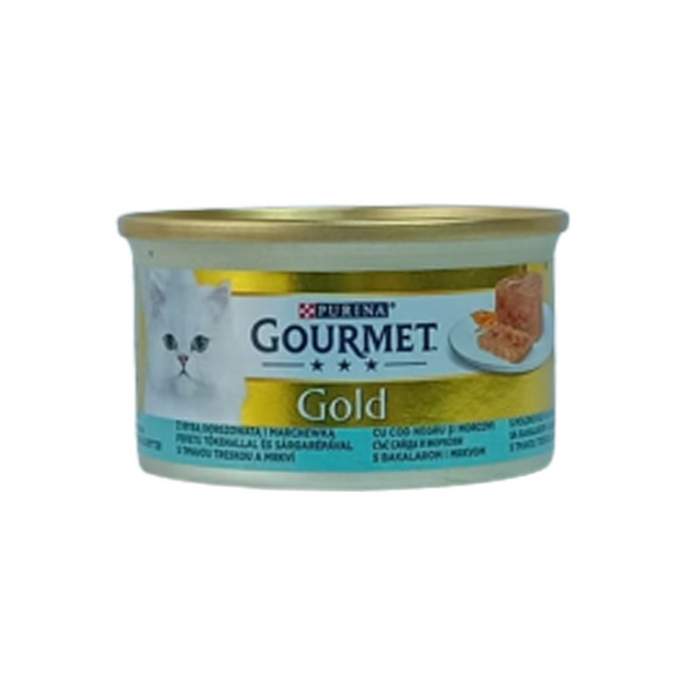 Purina Gourmet Gold with Saithe and Carrots 85 g