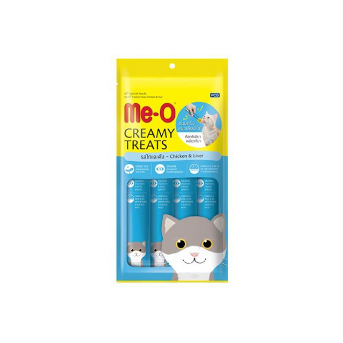 Me-o Creamy Cat Treats with Chicken & Liver 4x15g