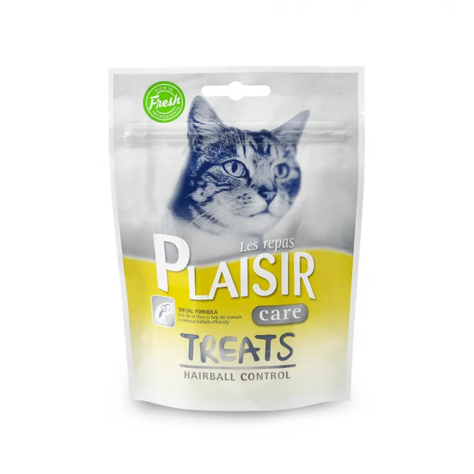 Plaisir Treats Hairball 60 gm - Quality treat Fot Cats