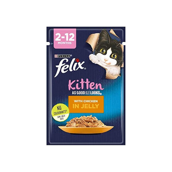 Purina Felix Junior with Chicken in Jelly 85g - Wet Food For Kitten