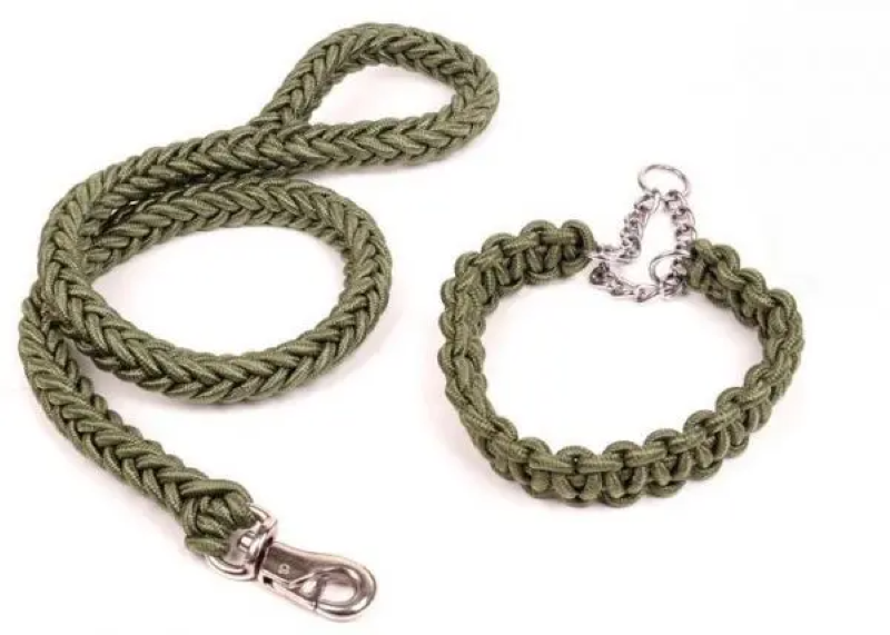 Stranded Leash and collar strong Large / XLarge (2.5 cm × 120 cm × 50-65 cm)