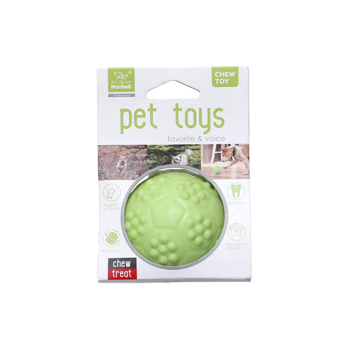 Nunbell Ball Squeak Toy For Dogs - Lemon